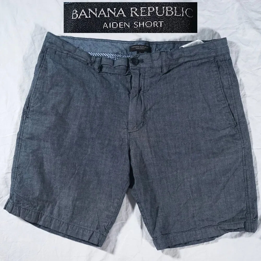Banana Republic Aiden Shorts Gray Men's 35